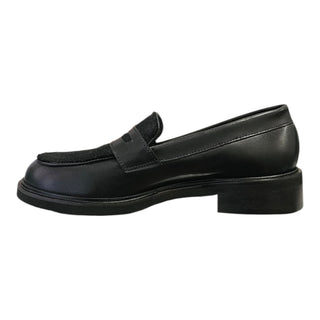Mocassino Bristol in pelle e cavallino nero Viviana Vi VV26342