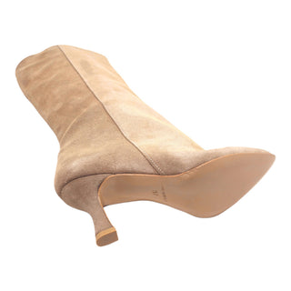 Bottes à talon sablier 7 cm Chloé en daim vison Viviana Vi VV26502